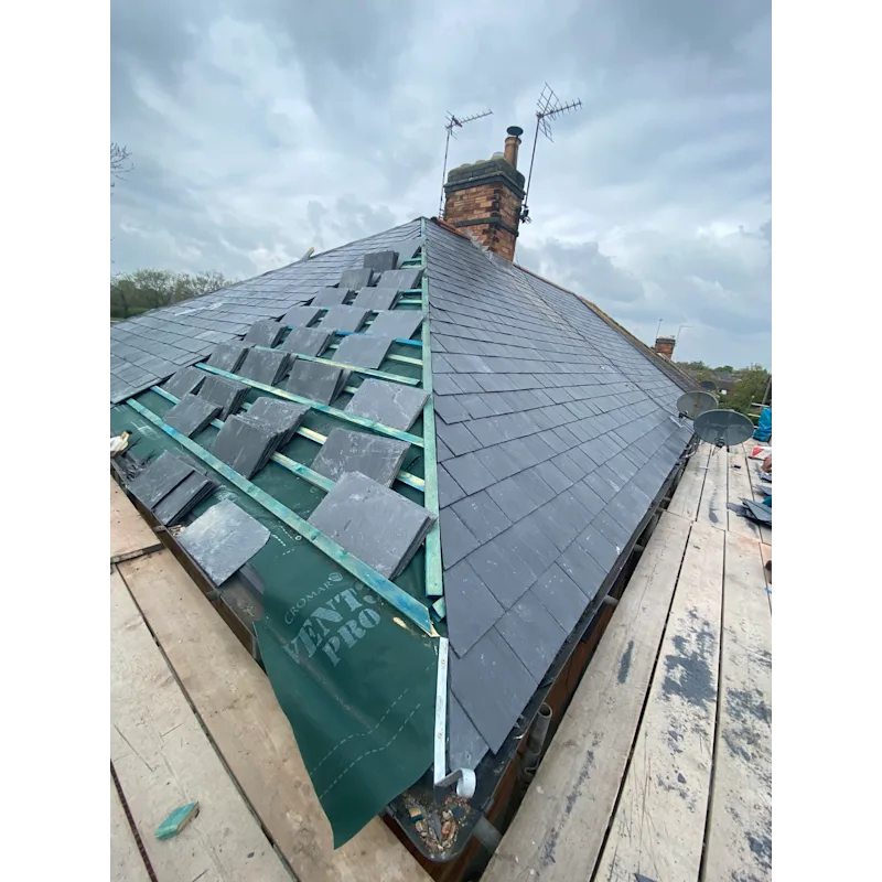 BMN Roofing team carrying out roofing work across Derbyshire