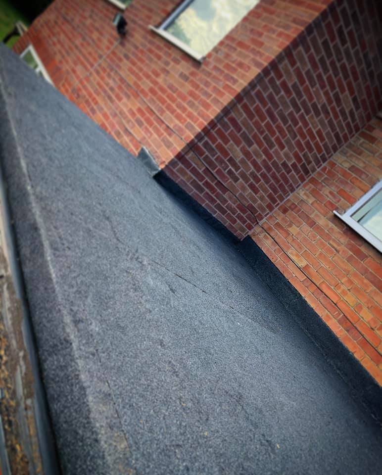 Flat roof installation completed in winter conditions by BMN Roofing, East Midlands