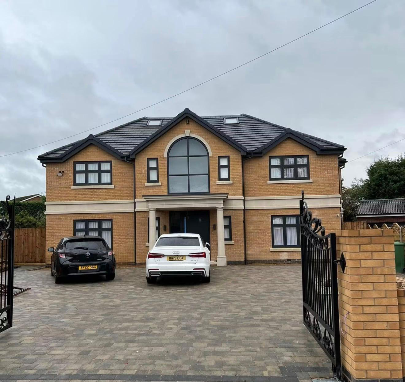 New roof installation on large detached house by BMN Roofing